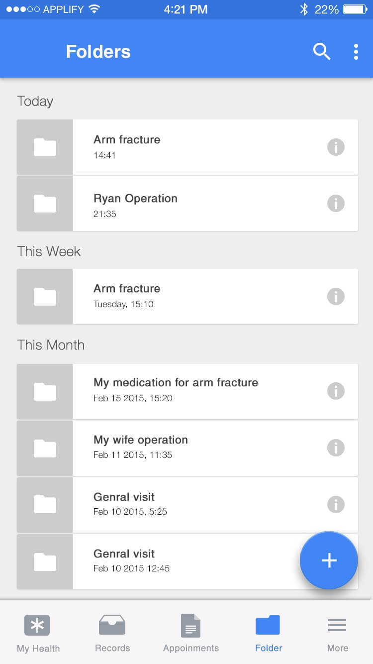 MyMedi App Screenshot